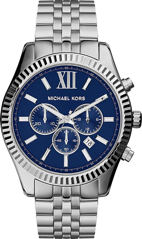 michael kors lexington silver mk8280|lexington chronograph mk8280.